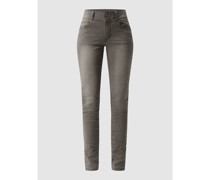 Slim Fit Jeans mit Viskose-Anteil Modell 'Tummyless'
