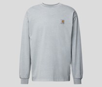 Oversized Sweatshirt mit Label-Patch