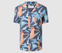 Slim Fit Freizeithemd aus Viskose