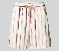 Regular Fit Shorts mit Streifenmuster Modell 'Sandrew'
