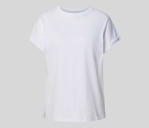 T-Shirt in unifarbenem Design Modell 'SEVILLA'