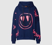 Hoodie mit Strasssteinbesatz