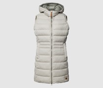 Steppweste mit Label-Patch