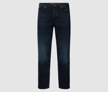 Slim Fit Jeans mit Label-Details Modell 'HUGO'