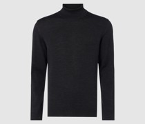 Strickpullover mit Rollkragen