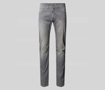 Jeans im Used-Look Modell 'Lyon Tapered'