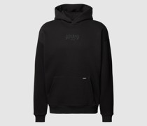 Hoodie mit Label-Stitching