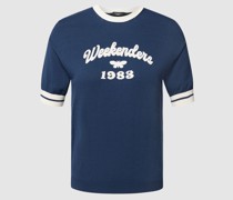 T-Shirt mit Label-Motiv Modell 'Gara'