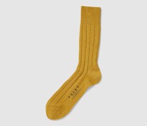 Socken mit elastischem Rippenbündchen