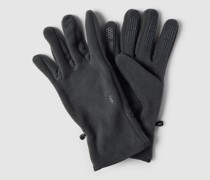 Handschuhe mit Label-Detail