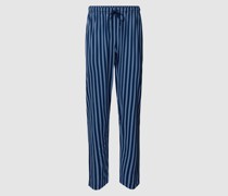 Pyjama-Hose aus Baumwolle mit Streifenmuster