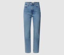 Slim Fit Jeans mit Label-Patch Modell 'LEJAANI'