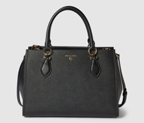 Tote Bag aus Leder mit Label-Detail Modell 'MARILYN'