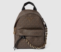 Rucksack mit Allover-Logo Modell 'SLATER'