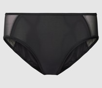 Slip mit semitransparentem Einsatz