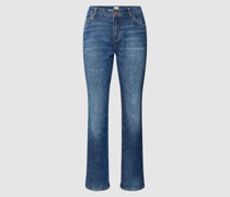 Straight Fit Jeans mit Label-Patch Modell 'CROSBY'
