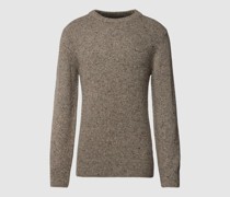 Strickpullover mit Rundhalsausschnitt