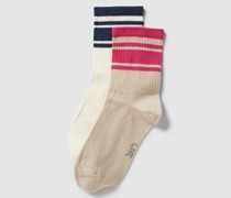 Socken im unifarbenen Design im 2er-Pack