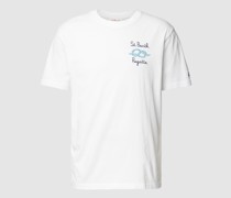 T-Shirt mit Label-Stitching
