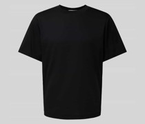 T-Shirt im unifarbenen Design Modell 'LOGRA'