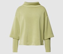 Strickpullover mit Stehkragen