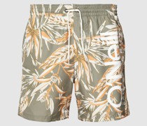 Badehose mit Allover-Motiv-Print Modell 'CALI'