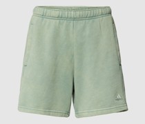 Shorts mit Label-Stitching