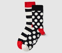 Socken mit Allover-Muster im 2er-Pack Modell 'Big Dot'