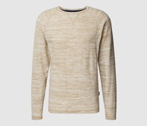 Strickpullover in melierter Optik