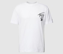 T-Shirt mit Rundhalsausschnitt Modell 'SPRAY SIGNATURE'