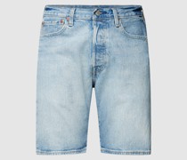 Jeansshorts mit Label-Details Modell 'HEMMED'