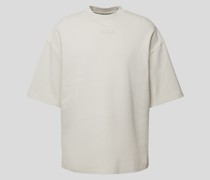 Oversized T-Shirt mit Label-Stitching