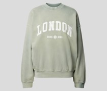 Sweatshirt mit Label-Print