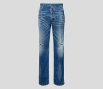 Straight Fit Jeans im Used-Look