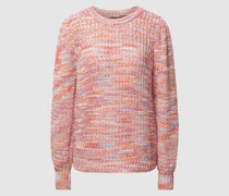 Strickpullover in melierter Optik Modell 'Linda'