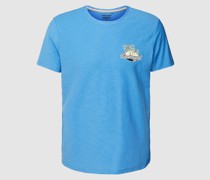 T-Shirt mit Label-Print