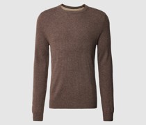 Strickpullover in melierter Optik