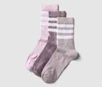 Socken mit Label-Stitching im 3er-Pack