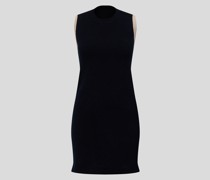 Knielanges Strickkleid mit Cut Out