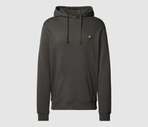 Hoodie mit Motiv-Stitching und Känguru-Tasche