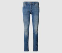 Stone Washed Low Rise Slim Fit Jeans