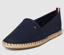 Espadrilles mit Label-Stitching