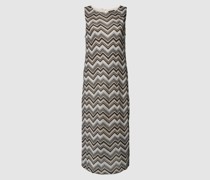 Midikleid mit Allover-Muster