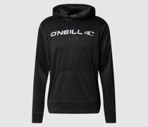 Hoodie mit Label-Stitching Modell 'RUTILE'