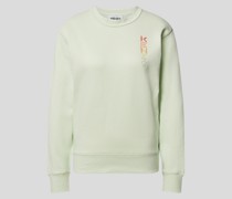 Sweatshirt mit Label-Stitching