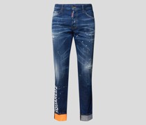 Slim Fit Jeans im Used-Look