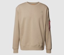 Sweatshirt mit Rundhalsausschnitt und Label-Patch