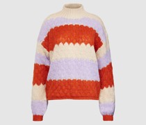 Rollkragenpullover mit Blockstreifen Modell 'Osansa'