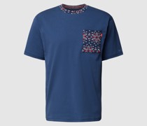 T-Shirt mit Kontrastbesatz