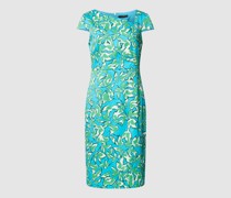 Knielanges Kleid mit Allover-Muster
